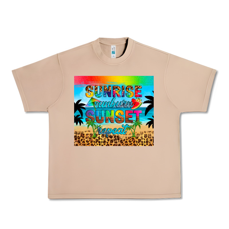 Sunrise Sunburn Sunset Repeat Urban Heavy Tee by Artiststas | Teevron