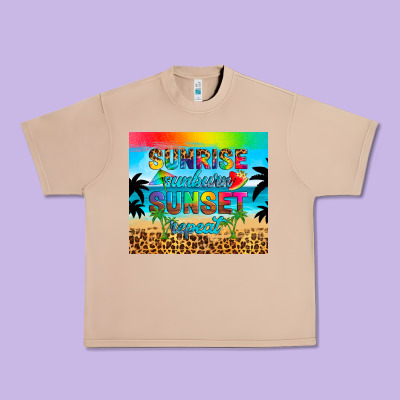Sunrise Sunburn Sunset Repeat Urban Heavy Tee Designed By Artiststas