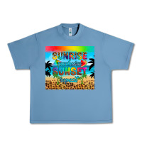 Pebble Blue sunrise sunburn sunset repeat Urban Heavy Tee - Artiststas