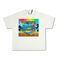 Pistachio sunrise sunburn sunset repeat Urban Heavy Tee - Artiststas