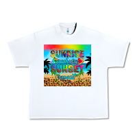 White sunrise sunburn sunset repeat Urban Heavy Tee - Artiststas