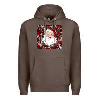 Coffee santa christmas coaster Premium Hoodie - JahusDesignShop