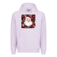 Lilac santa christmas coaster Premium Hoodie - JahusDesignShop