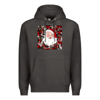 Smoke santa christmas coaster Premium Hoodie - JahusDesignShop