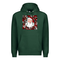 Sports Green santa christmas coaster Premium Hoodie - JahusDesignShop