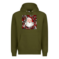 Army Green santa christmas coaster Premium Hoodie - JahusDesignShop