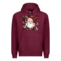 Burgundy santa christmas coaster Premium Hoodie - JahusDesignShop