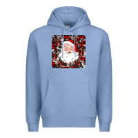 Colony Blue santa christmas coaster Premium Hoodie - JahusDesignShop