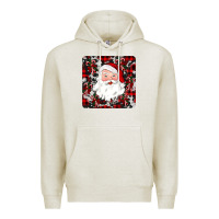 Oatmeal Heather santa christmas coaster Premium Hoodie - JahusDesignShop