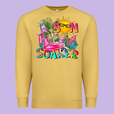 Sun Soaker Premium Sweatshirt Designed By Texasbilliewilder