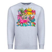 Heather Grey sun soaker Premium Sweatshirt - texasbilliewilder