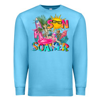 Ocean Blue sun soaker Premium Sweatshirt - texasbilliewilder