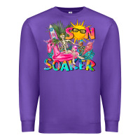 Purple sun soaker Premium Sweatshirt - texasbilliewilder