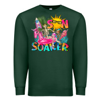 Sports Green sun soaker Premium Sweatshirt - texasbilliewilder