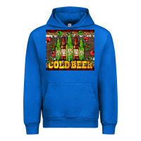 Cobalt cold beer with beer bottles Urban Hoodie - AdoDesignShop