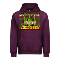 Mauve Wine cold beer with beer bottles Urban Hoodie - AdoDesignShop