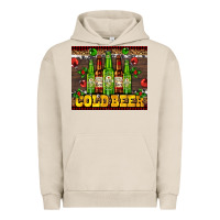 Pigment French Oak cold beer with beer bottles Urban Hoodie - AdoDesignShop