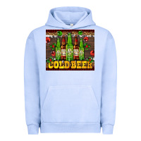 Pigment Grape Ice cold beer with beer bottles Urban Hoodie - AdoDesignShop