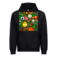 Black physical education class seamless pattern Urban Hoodie - BundleAndBundleShop