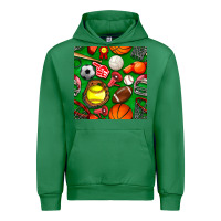 Emerald physical education class seamless pattern Urban Hoodie - BundleAndBundleShop