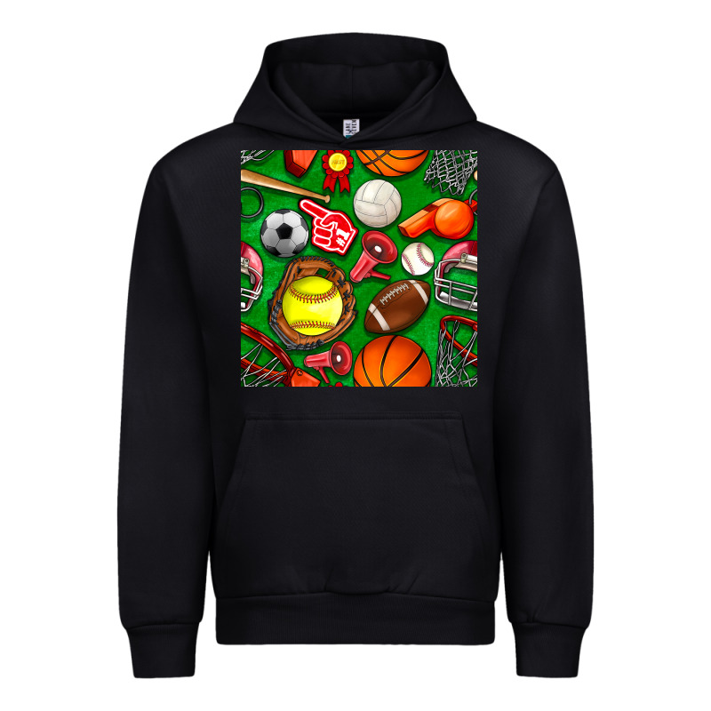 Physical Education Class Seamless Pattern Urban Hoodie by BundleAndBundleShop | Teevron