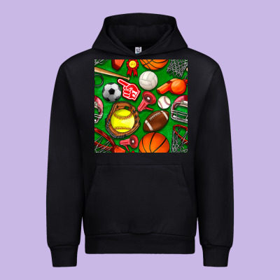 Physical Education Class Seamless Pattern Urban Hoodie Designed By Bundleandbundleshop