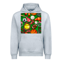 Heather Grey physical education class seamless pattern Urban Hoodie - BundleAndBundleShop