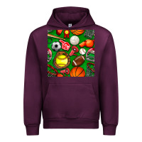 Mauve Wine physical education class seamless pattern Urban Hoodie - BundleAndBundleShop