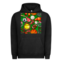 Pigment Black physical education class seamless pattern Urban Hoodie - BundleAndBundleShop
