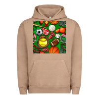 Pigment Burro physical education class seamless pattern Urban Hoodie - BundleAndBundleShop