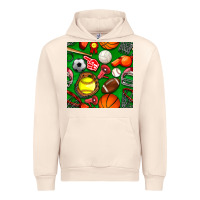 Sandshell physical education class seamless pattern Urban Hoodie - BundleAndBundleShop