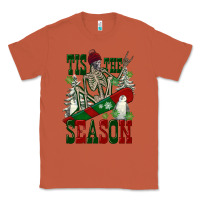 Copper tis the season skeleton snowboard Classic Tee - FaDigitalArtStudio