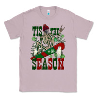 Lilac tis the season skeleton snowboard Classic Tee - FaDigitalArtStudio