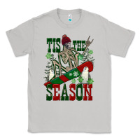 Moon Dust tis the season skeleton snowboard Classic Tee - FaDigitalArtStudio