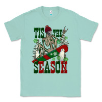 Seafoam tis the season skeleton snowboard Classic Tee - FaDigitalArtStudio