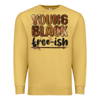 Antique Gold young black free ish Premium Sweatshirt - Zillion Design Studio