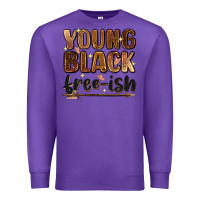 Purple young black free ish Premium Sweatshirt - Zillion Design Studio