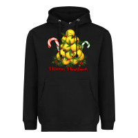 Black merry christmas lacrosse Heavyweight Hoodie - RanaPortraitStore