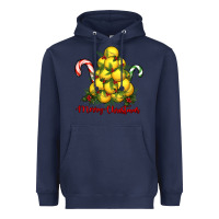 Navy merry christmas lacrosse Heavyweight Hoodie - RanaPortraitStore