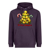 Plum merry christmas lacrosse Heavyweight Hoodie - RanaPortraitStore