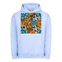 Pigment Grape Ice western gemstone and sunflower seamless pattern Urban Hoodie - BundleAndBundleShop