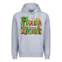 Heather Grey tequila lime and sunshine summer Premium Hoodie - Jasminsmagicworld