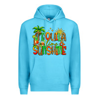 Ocean Blue tequila lime and sunshine summer Premium Hoodie - Jasminsmagicworld