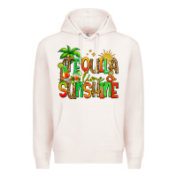 Pale Pink tequila lime and sunshine summer Premium Hoodie - Jasminsmagicworld