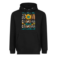 Black i have three tittles mom grandma great grandma Heavyweight Hoodie - Zillion Design Studio