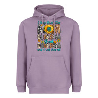 Lavender i have three tittles mom grandma great grandma Heavyweight Hoodie - Zillion Design Studio