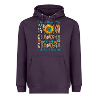 Plum i have three tittles mom grandma great grandma Heavyweight Hoodie - Zillion Design Studio