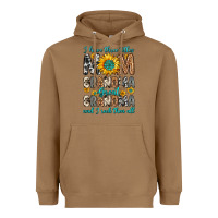 Toasted Coconut i have three tittles mom grandma great grandma Heavyweight Hoodie - Zillion Design Studio