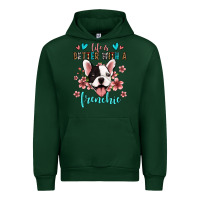 Forest Green life is better with a frenchie Urban Hoodie - Jasminsmagicworld