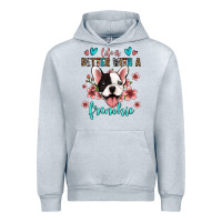 Heather Grey life is better with a frenchie Urban Hoodie - Jasminsmagicworld